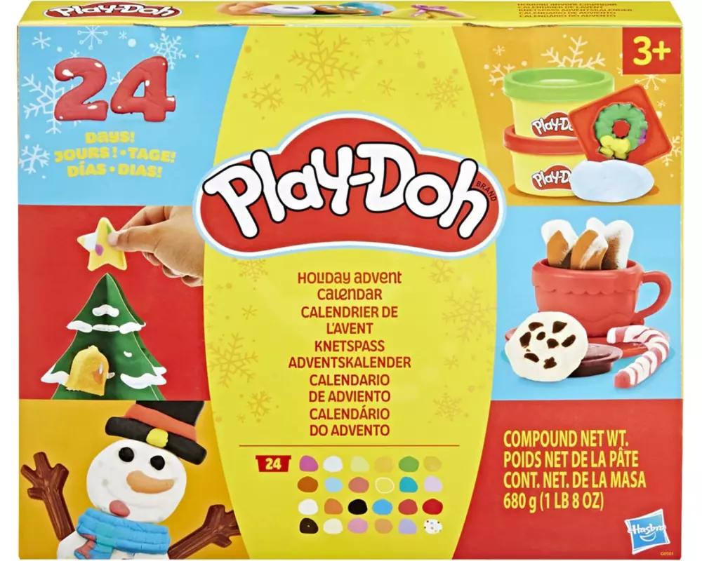 Play-Doh Adventskalender 2025 mit 24 Knetüberraschungen