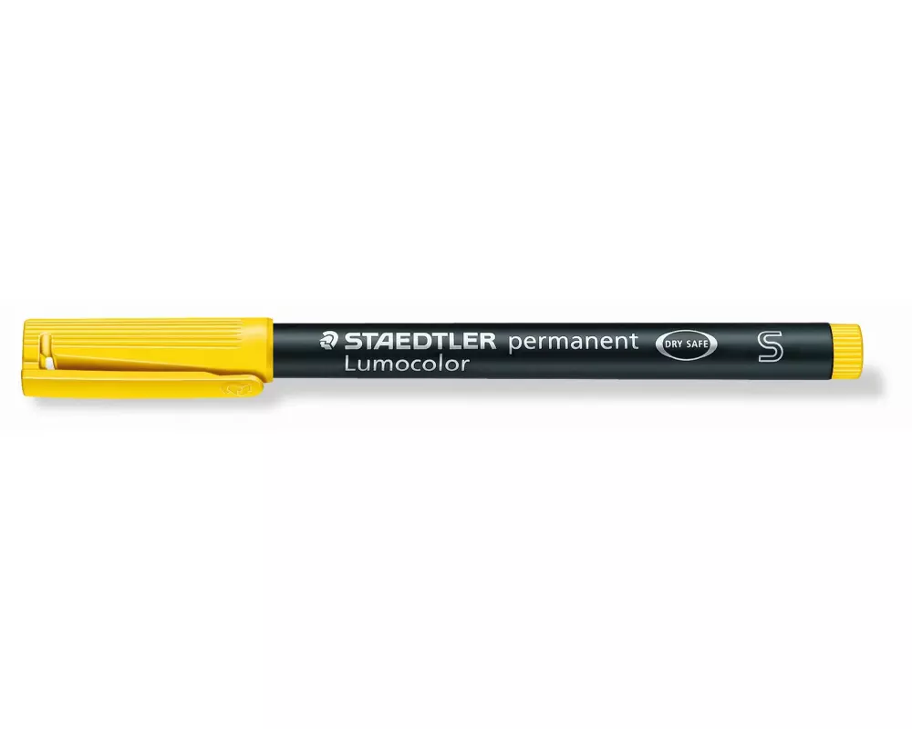 Staedtler Folienstift Lumocolor 313 S Gelb, permanent, 10 Stück