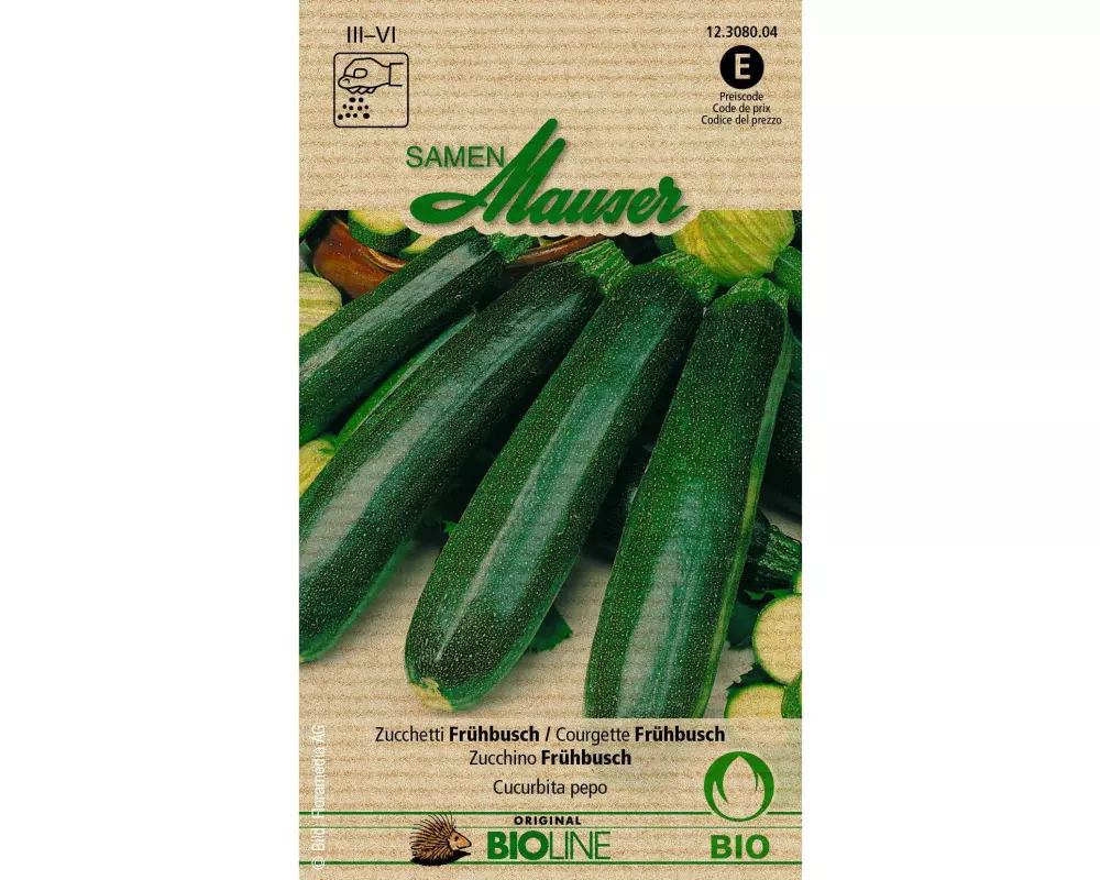 Samen Mauser Samen Bioline Zucchetti Frühbusch
