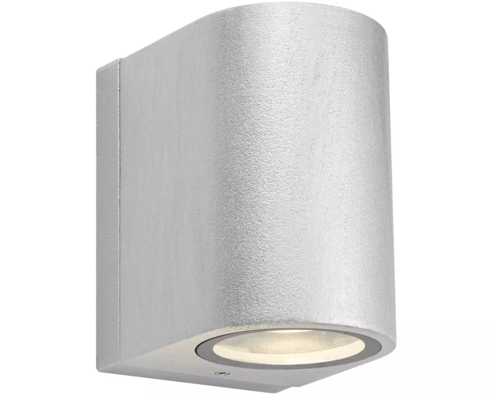 Markslöjd Alor Fassadenleuchte Silber 1x Lampe