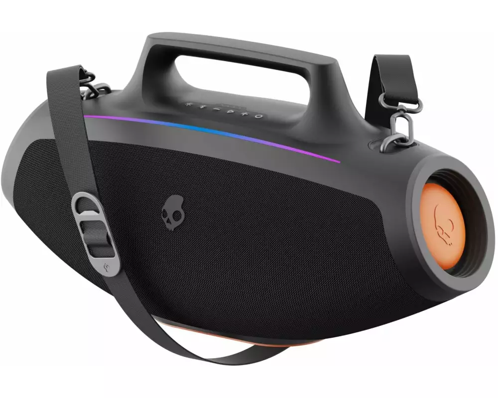 Skullcandy Bluetooth Speaker Barrel Boombox Schwarz