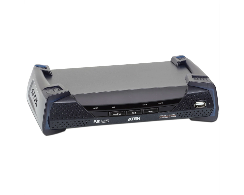 ATEN KE8952R 4K USB HDMI IP KVM Extender mit PoE Empfänger