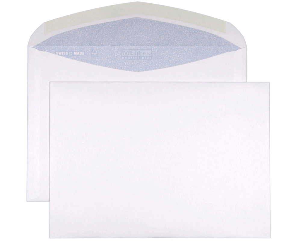 METTLER Couvert ohne Fenster C5 8076-SA 100g, ultraweiss 500 Stk.