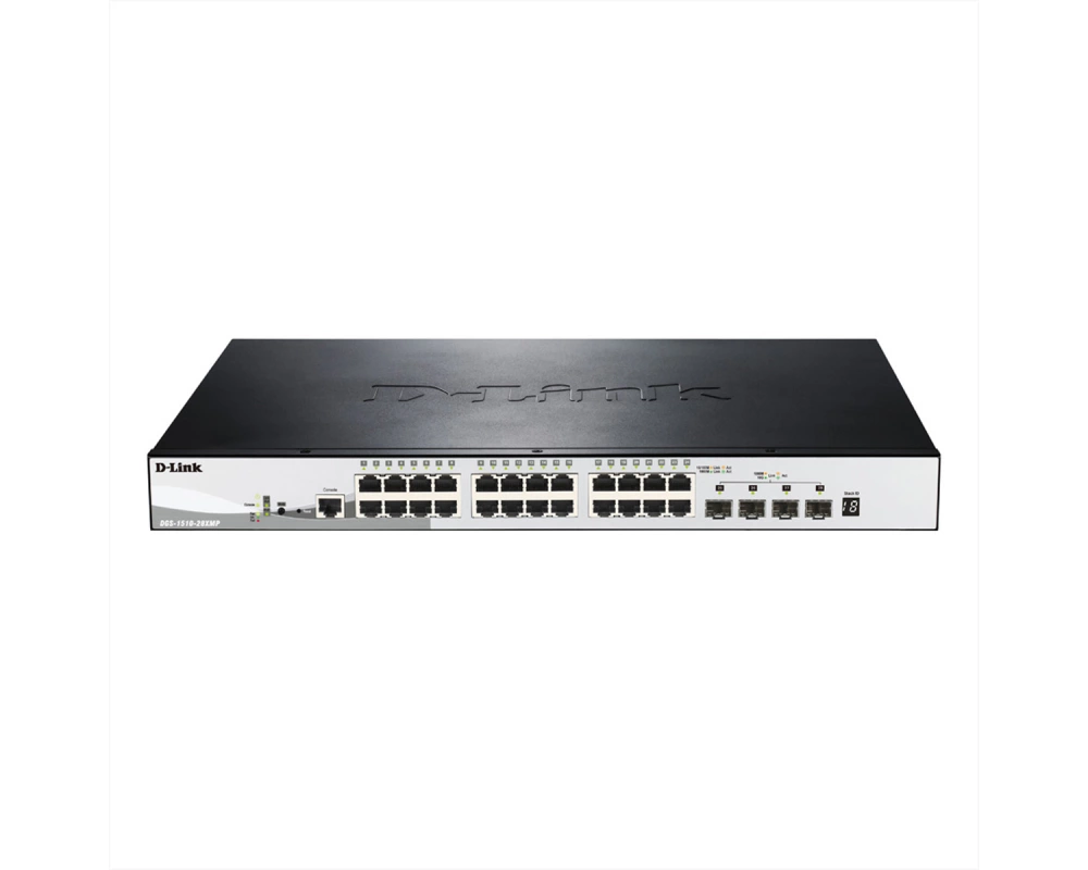 D-Link DGS-1510-28XMP 28Port PoE+ Switch Smart Managed Gigabit Stack 4x 10G
