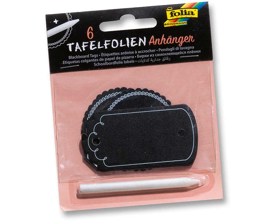 FOLIA Tafelfolie Anhänger 39101 mit Specksteinstift