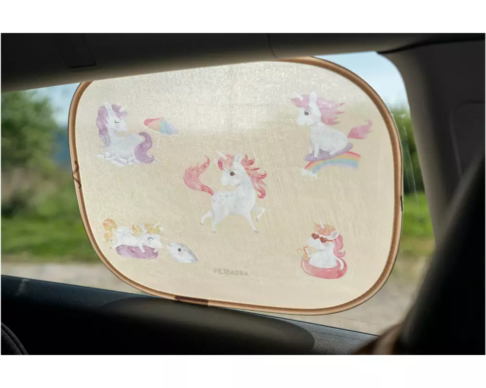 Filibabba Sonnenblende Unicorn Shores 2 Stück