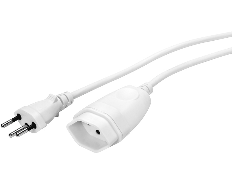 STEFFEN Verlängerungskabel 2m 0302162 weiss