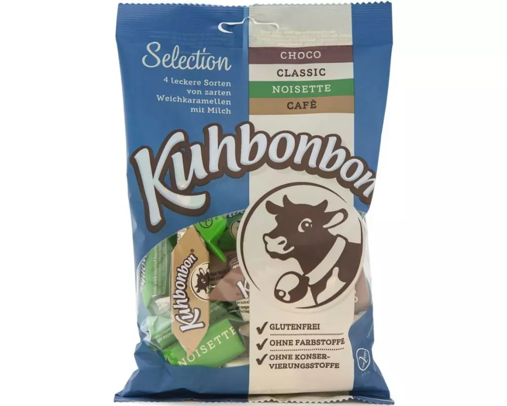 Kuhbonbon Karamell Selection Mix Beutel 200 g
