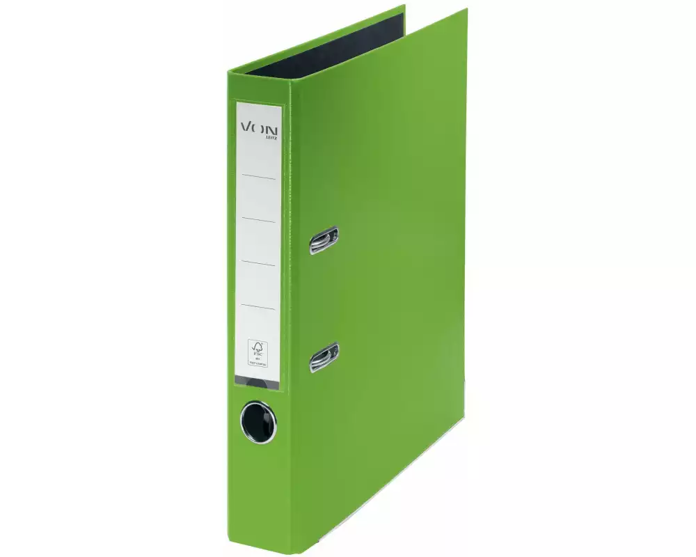 VON Ordner mit PP/Papier, 5 cm, Grün