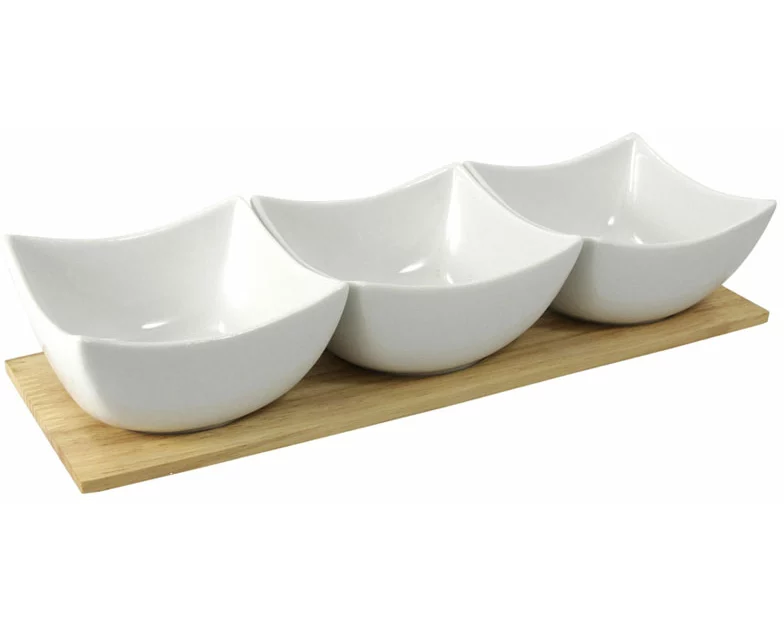 Tavola Dipschale auf Bambustablett