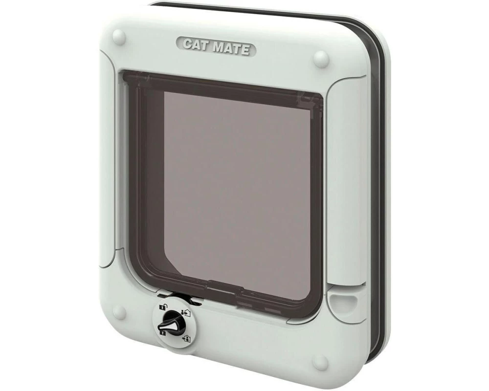 Cat Mate Freilauftür Drehverriegelung 4-Wege Weiss