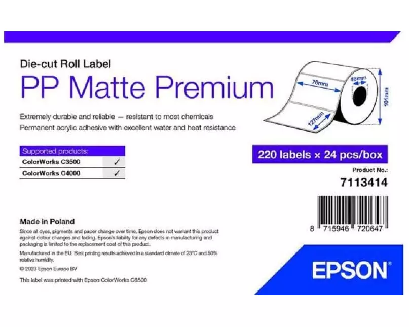 Epson Etikettenrolle 76 x 127 mm