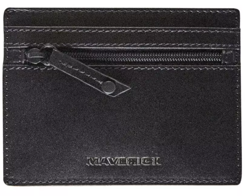 Maverick Portemonnaie All Black 11.5 x 8.7 cm, Schwarz