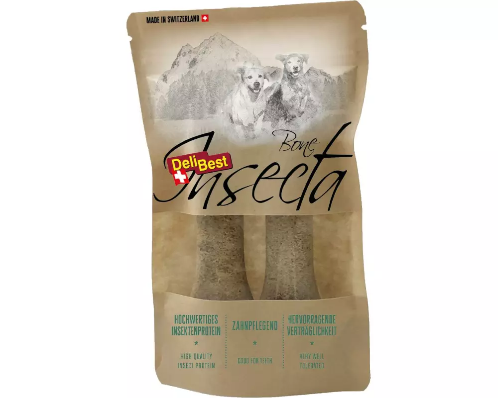 DeliBest Kausnack InsectaBone Small, 2 x 60 g