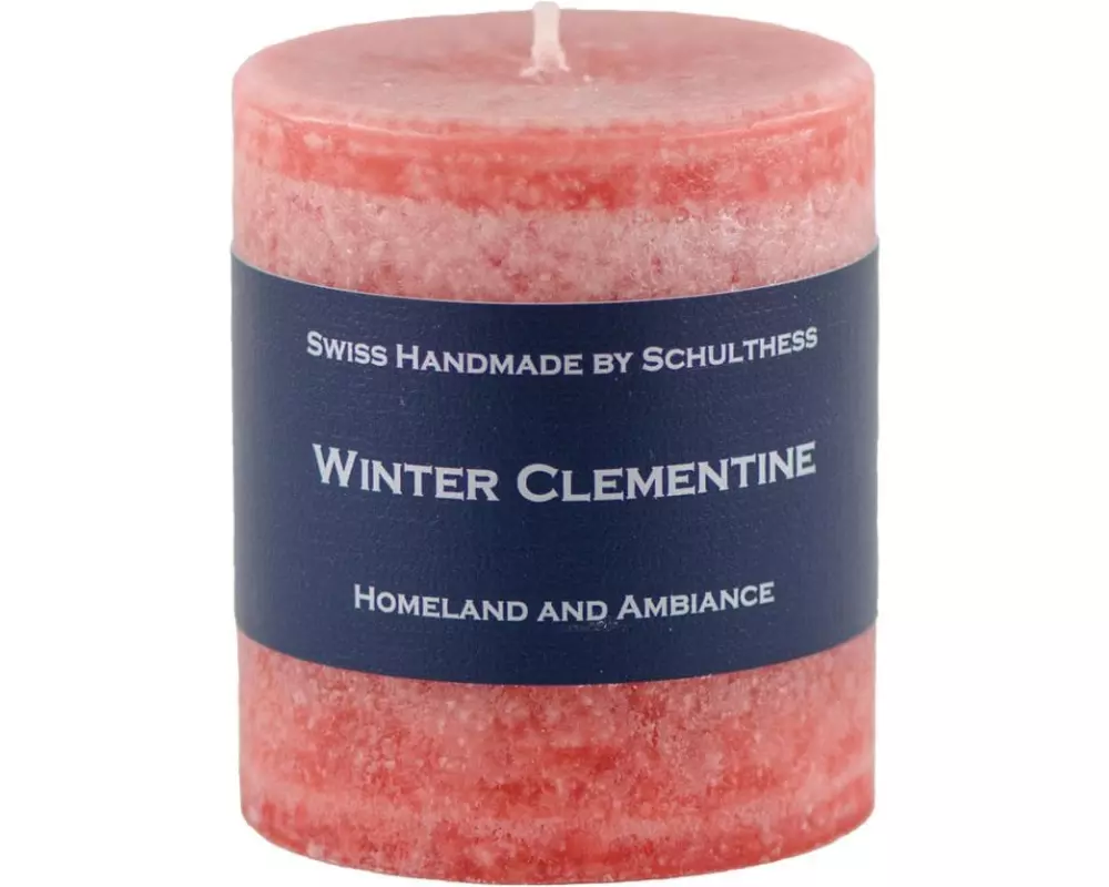 Schulthess Kerzen Duftkerze Winter Clementine 7 x 8 cm