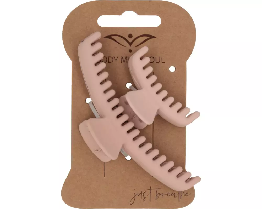 Body Mind Soul Haarklemmen Yoga, Rosa
