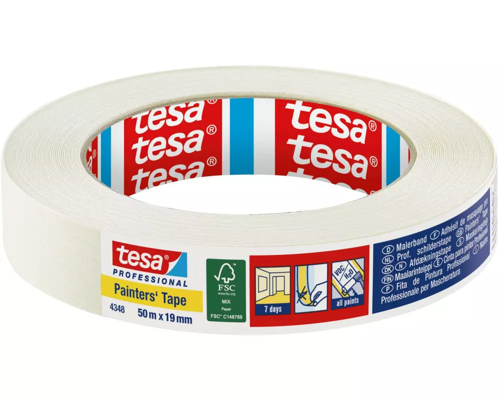 tesa tesakrepp Malerband Standard 50 m x 19 mm, beige