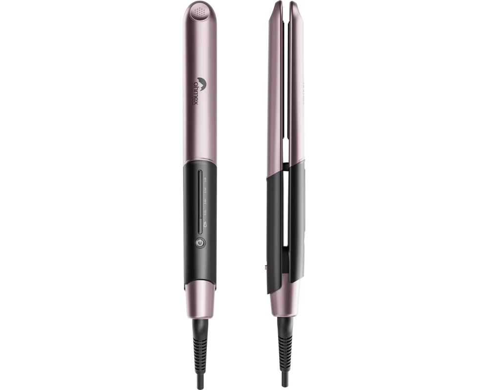 OHMEX Welleneisen OHM-HSY-9763 Schwarz/Dunkelrosa