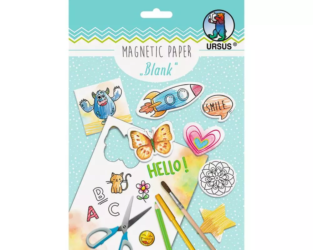 URSUS Magnetpapier A5, 100 g/m², 2 Stück, Weiss