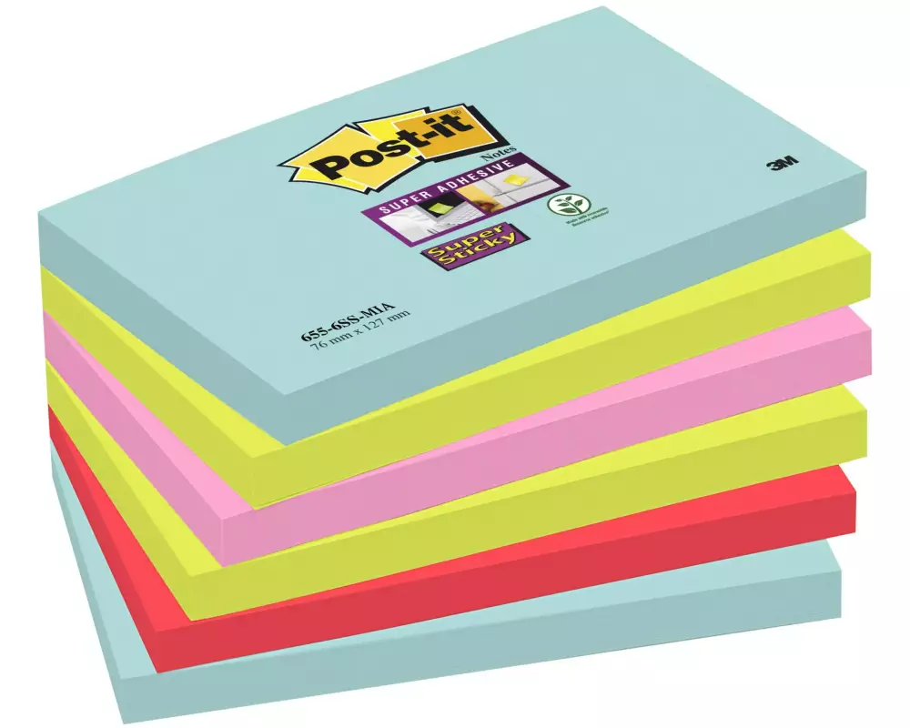 Post-it Notizzettel Post-it Super Sticky Notes 12.7 cm x 7.6 cm