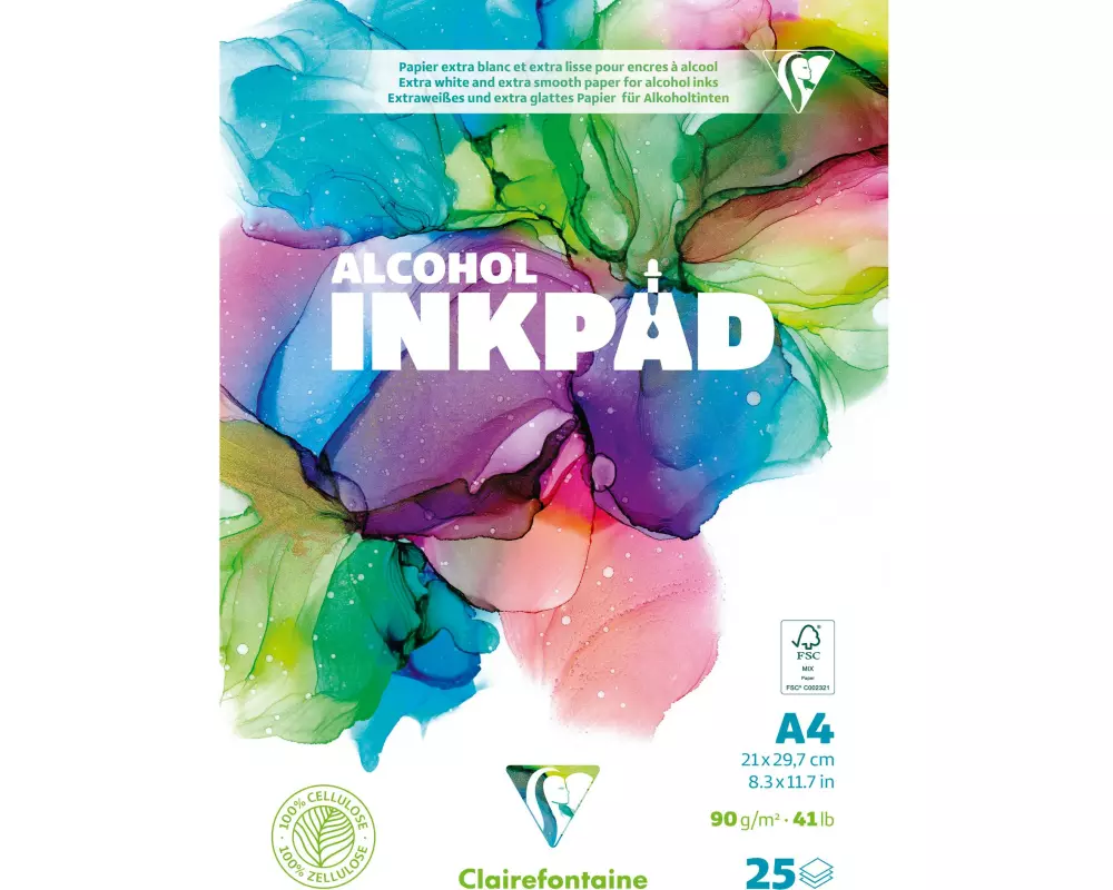 Clairefontaine Block Alcohol Inkpad 21 x 29.7 cm