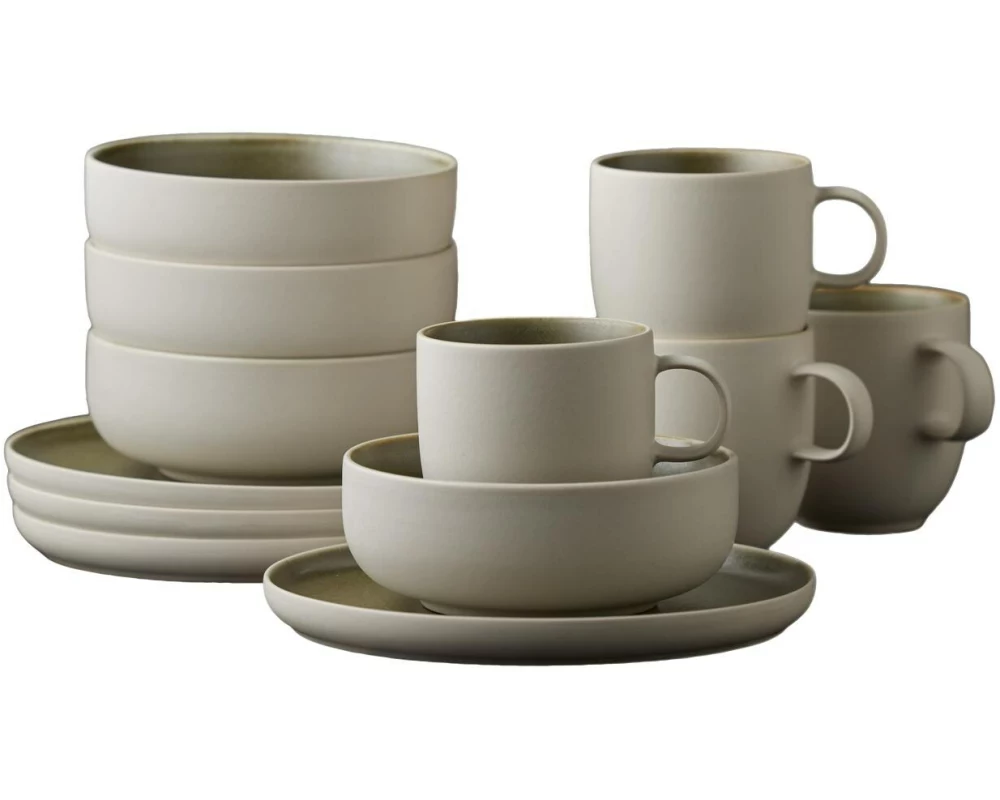 Studio Round Speise-Service North 12-teilig, Grün