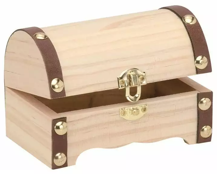 Glorex Holzartikel Schatztruhe