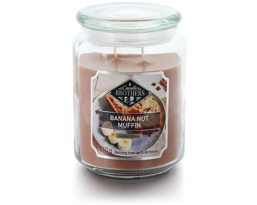 balthasar Kerzenglas Banana Nut Muffin, Beige, 1 Stück