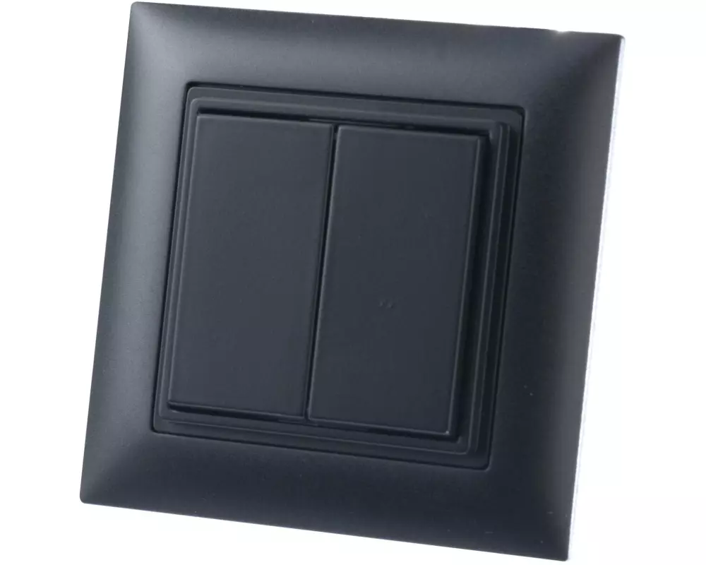 Omnio Funk-Wandsender EnOcean WS-CH-102-SW 2/4-fach unbeschriftet