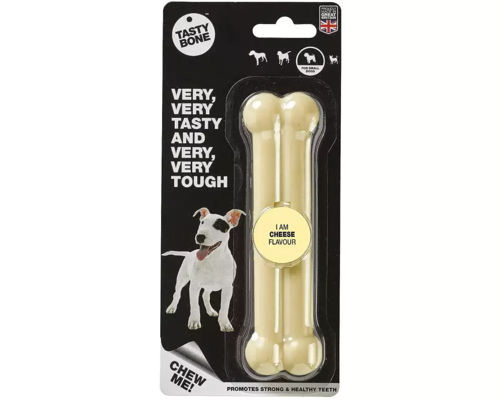 Tasty Bone Spielzeugknochen mit Käsegeschmack, S