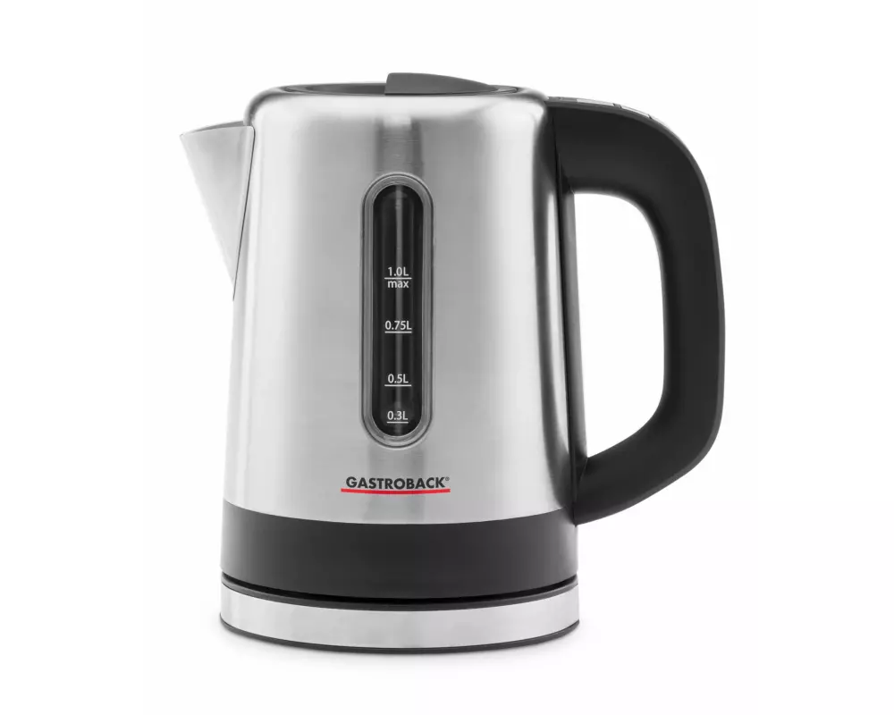 Gastroback Wasserkocher Mini 1 l, Silber