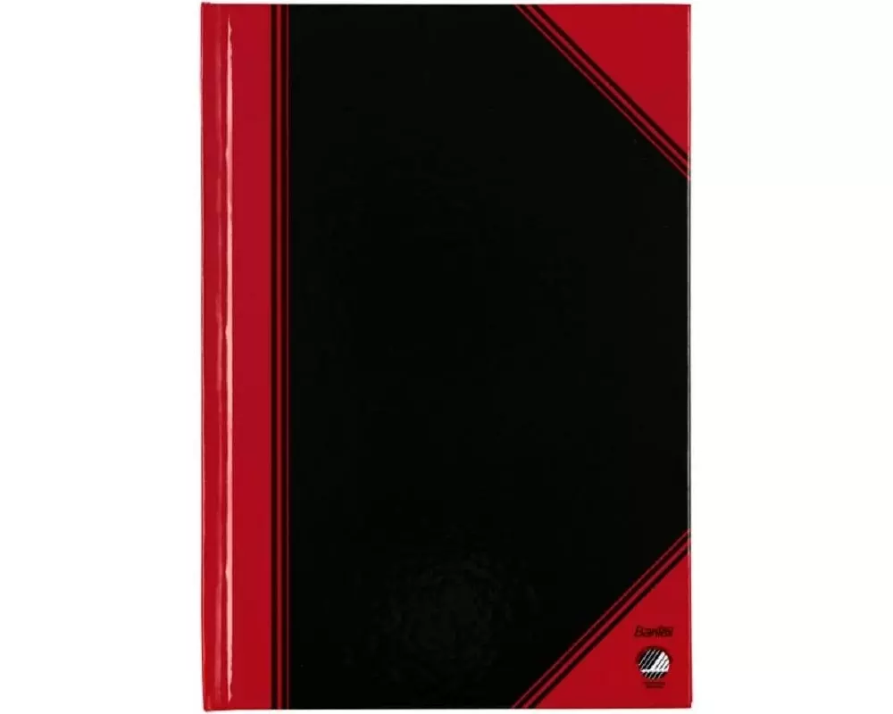 Bantex Notizbuch Bantex A5 96 Seiten, Schwarz/Rot