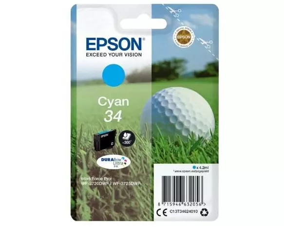 Epson Tinte Epson C13T34624010 Cyan