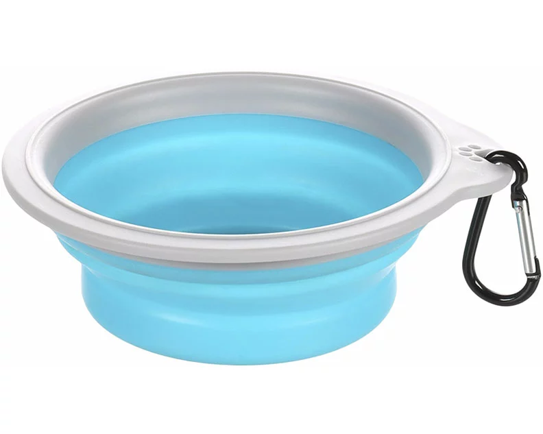 Flamingo Reisenapf Silikon blau/grau 375ml