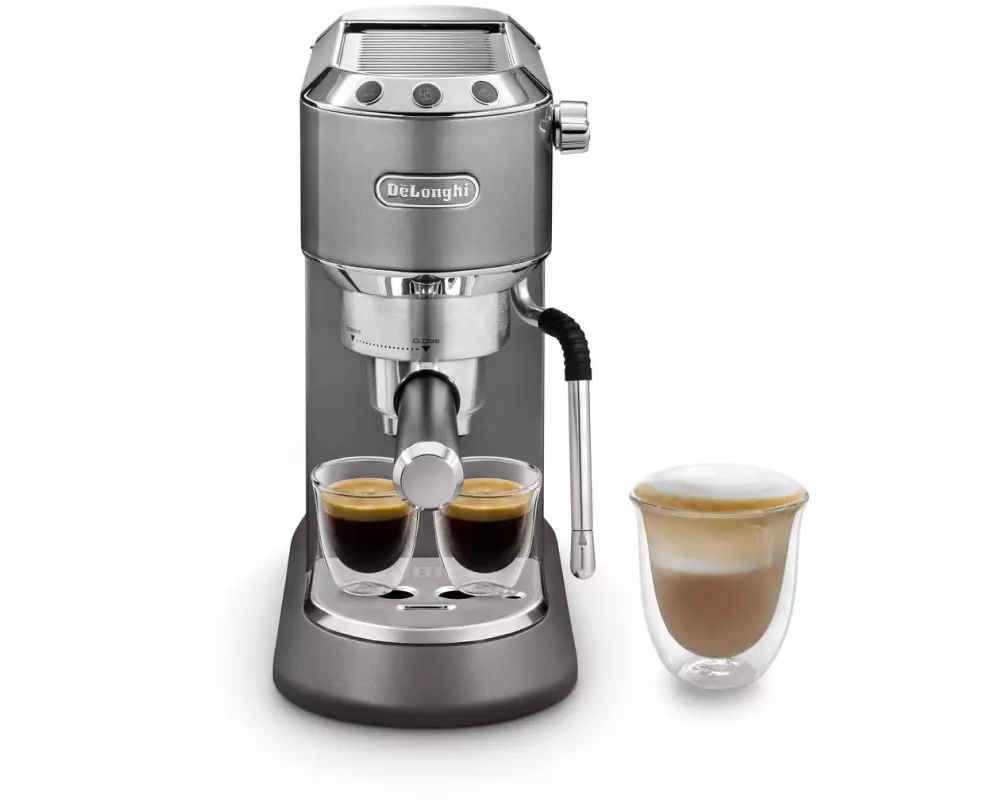 De'Longhi Siebträgermaschine Dedica Arte EC885.GY Grau