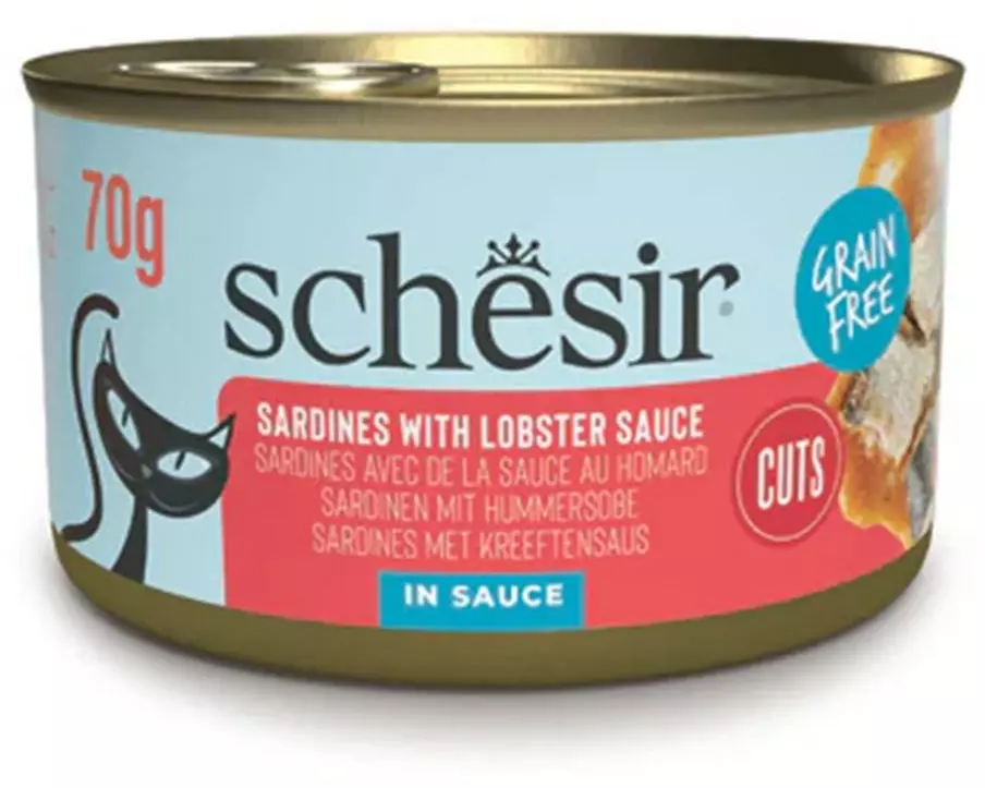 Schesir Nassfutter Sardinenfilets in Hummersauce 70 g