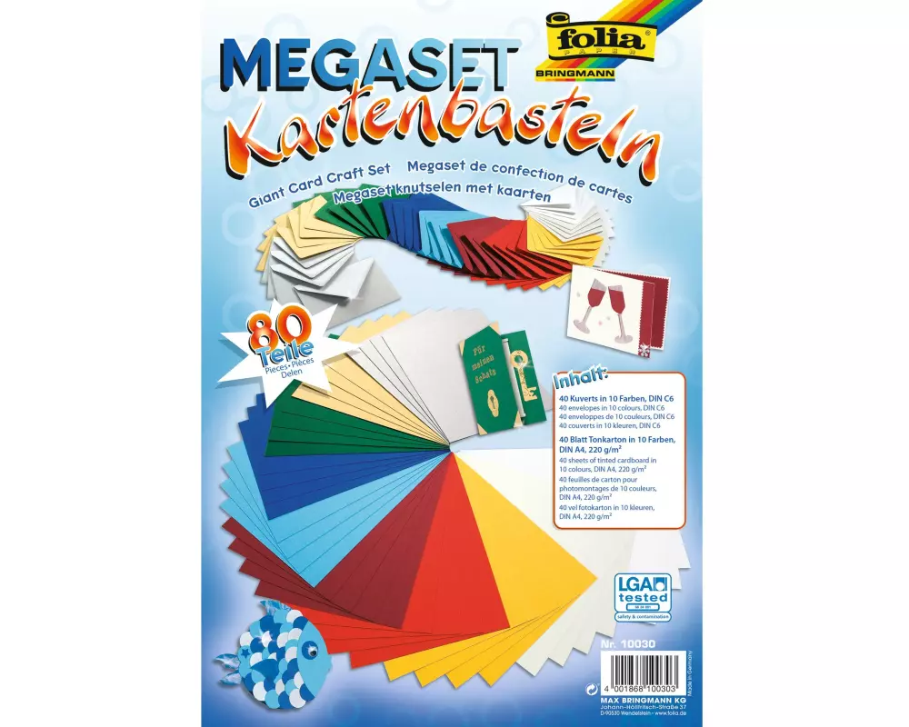 Folia Blankokarte Megaset Kartenbasteln