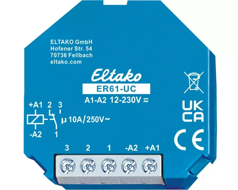 Eltako ER61-UC 1 Wechsler potenzialfrei 10 A 250 V AC