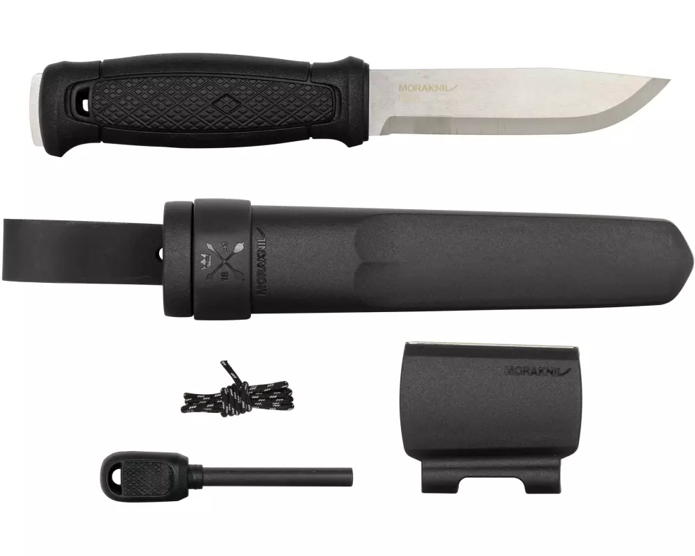 morakniv Survival Knife Garberg mit Survival Kit, (S), Schwarz