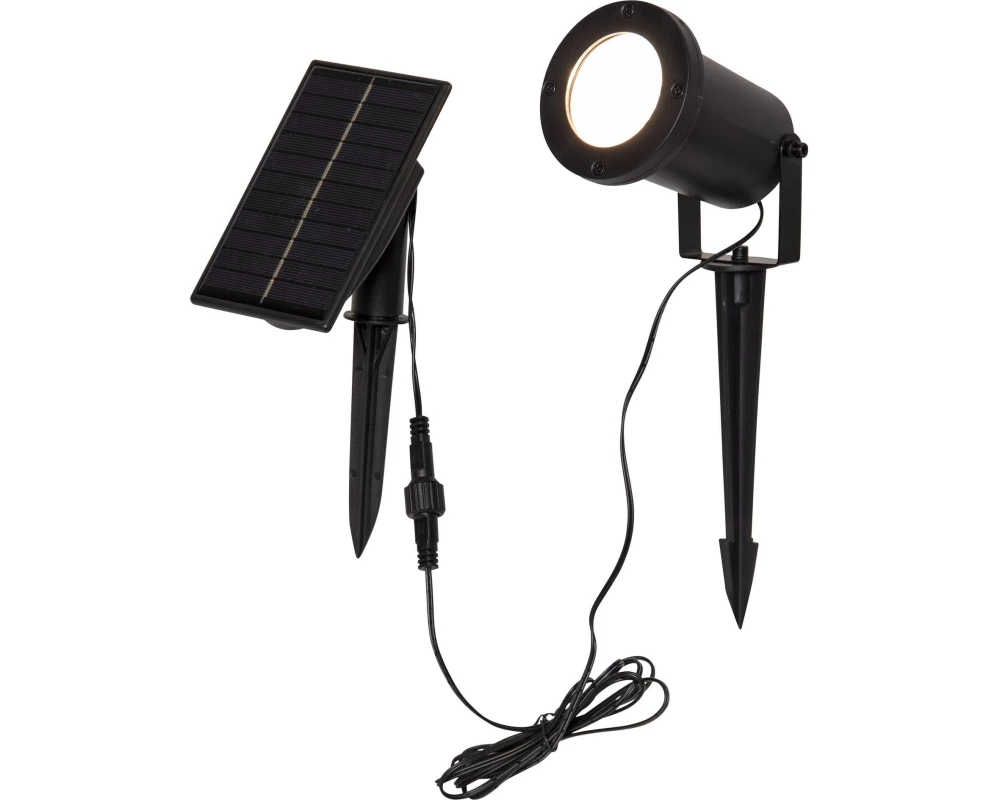 Star Trading Solar Spotlight Powerspot Schwarz