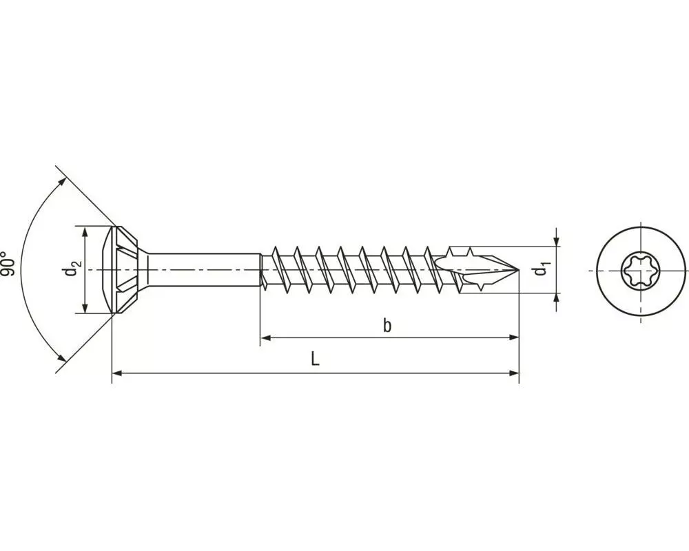 Spax Fassadenschrauben BLAX Linsensenkkopf 4.5 x 60 mm, 100 Stück