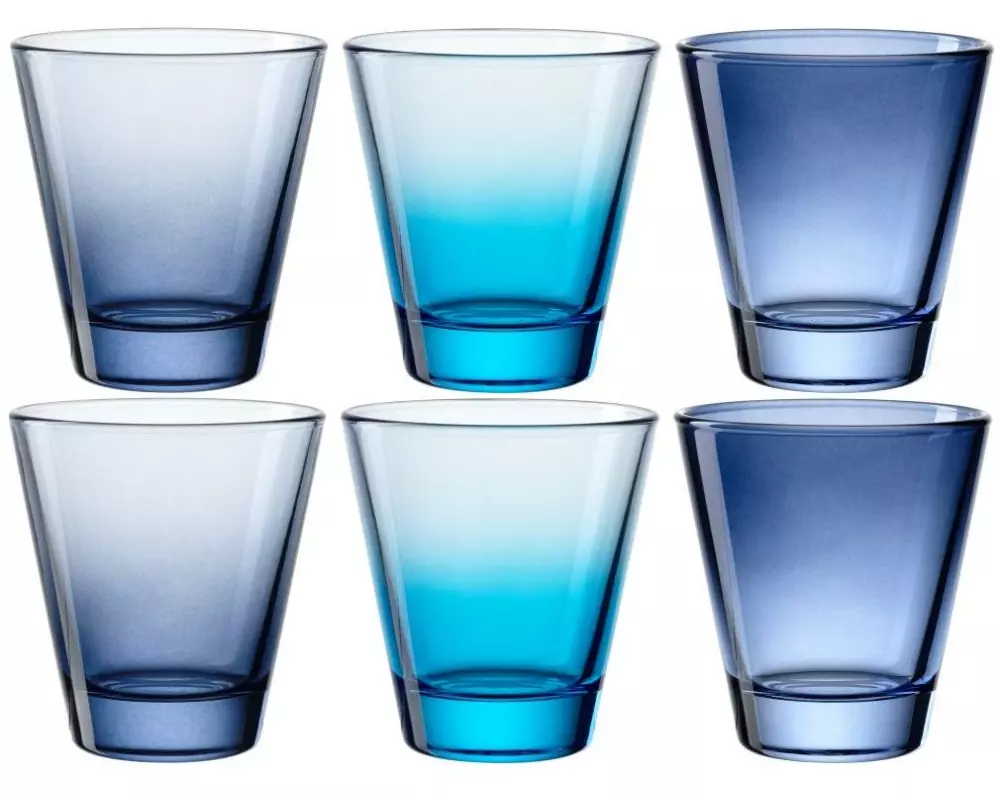 Leonardo Trinkglas Salerno 215 ml, 6 Stück, Blau