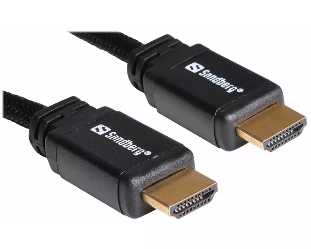SANDBERG Video Cable, HDMI 2.0, HDMI-HDMI M-M. 5m, black