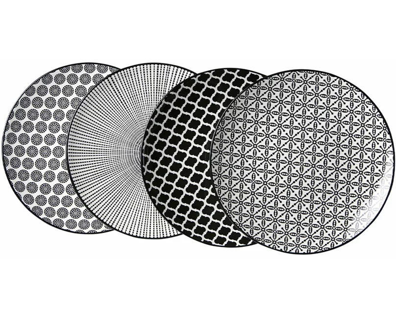 Ritzenhoff & Breker Takeo Desserttellerset 4-teilig schwarz