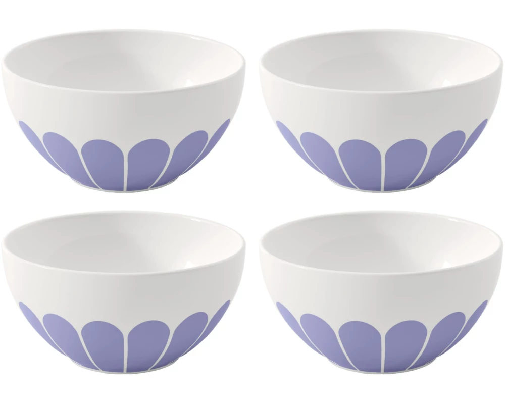 Villeroy & Boch Müslischale Fleur 4 Stück, Blau