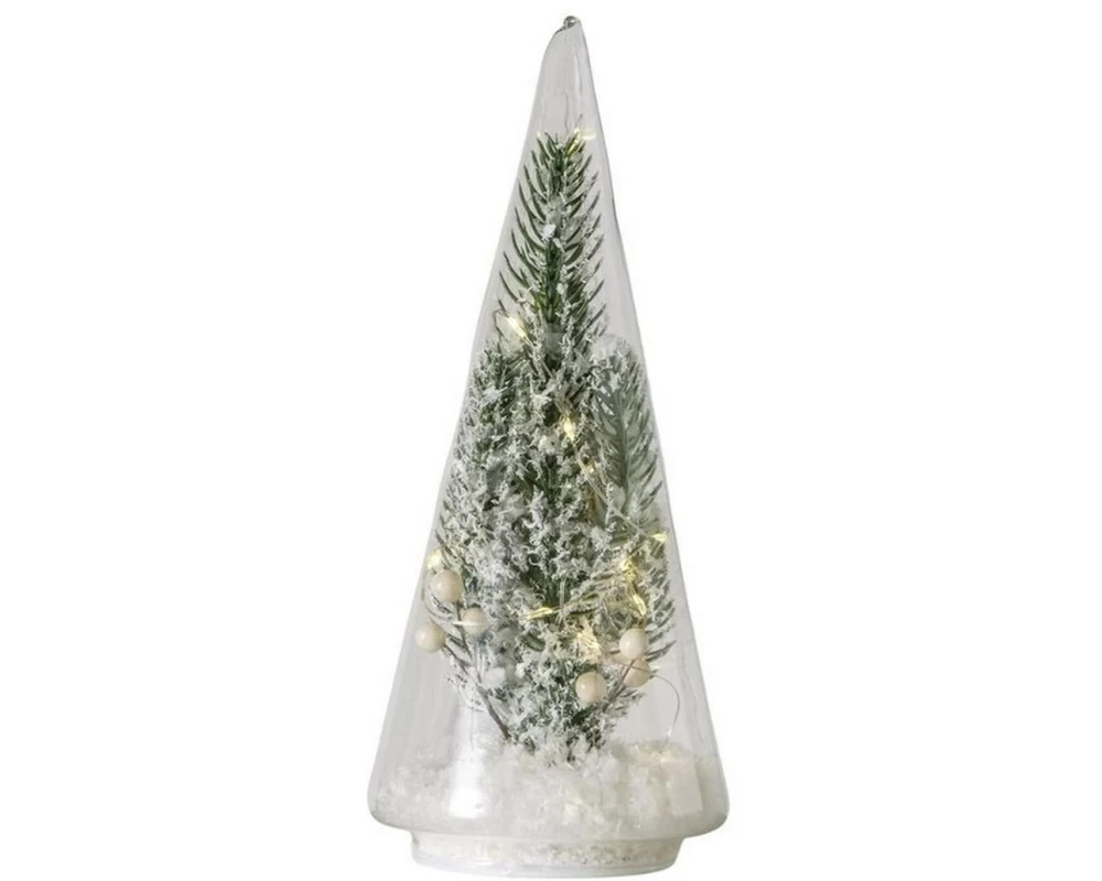 Boltze LED-Weihnachtsbaum Snowa 23 cm Weiss