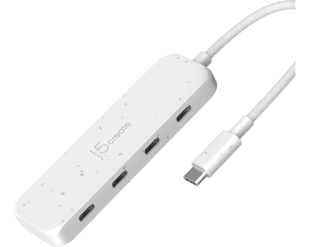 j5create JCH345EW USB 3.2 Gen 1 (3.1 Gen 1) Type-C 10000 Mbit/s Weiß