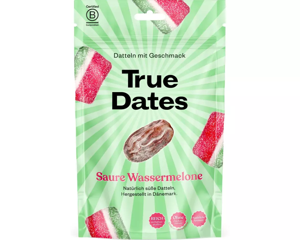 True Gum True Dates Saure Wassermelone 100 g