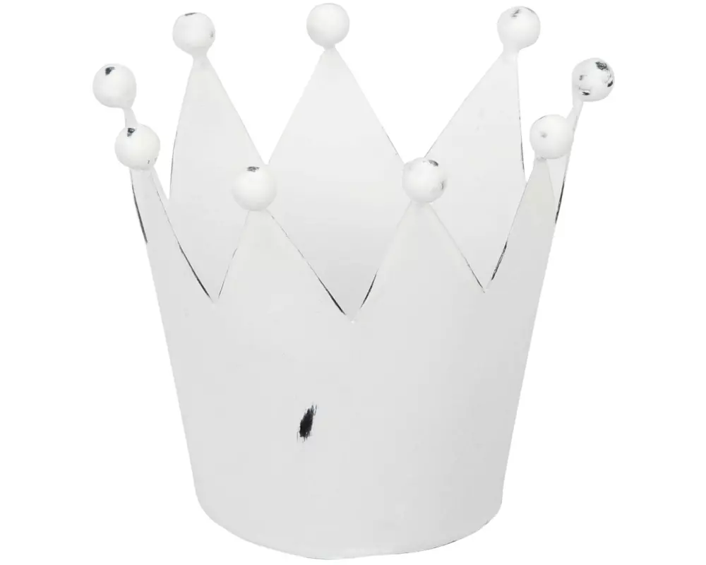 COCON Aufbewahrung Krone 12 x 10 cm, Weiss