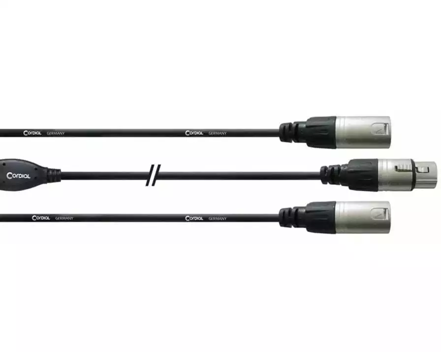 Cordial Audio-Kabel CFY 0.3FMM XLR - XLR 0.3 m